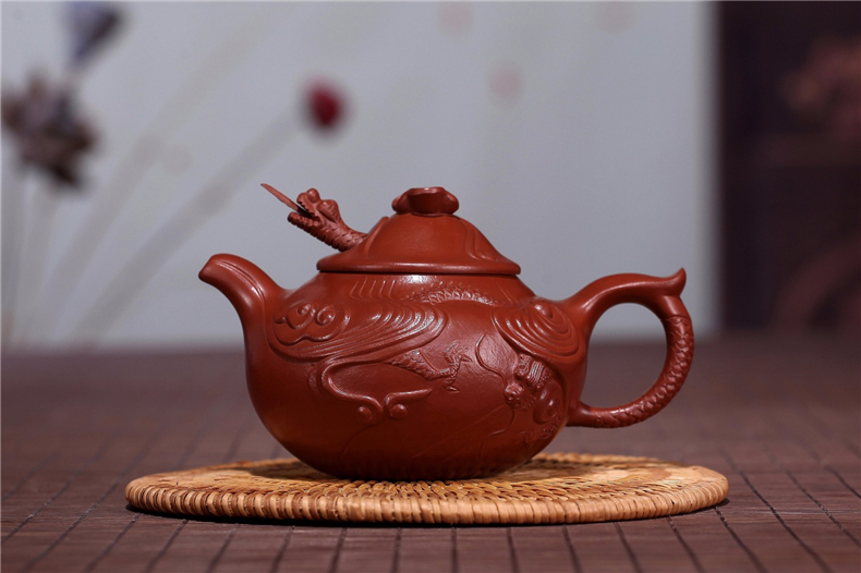 梵匠云龙紫砂壶 朱鸿均手作，原矿大红袍的300cc茶席重器