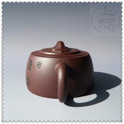 宜兴紫砂壶厂家直销 200毫升刻字井栏壶，多款混批紫砂茶具茶杯