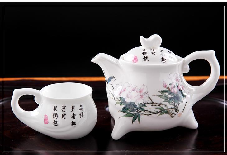 双层隔热骨瓷功夫茶具5件套 品味传统，享受现代保温